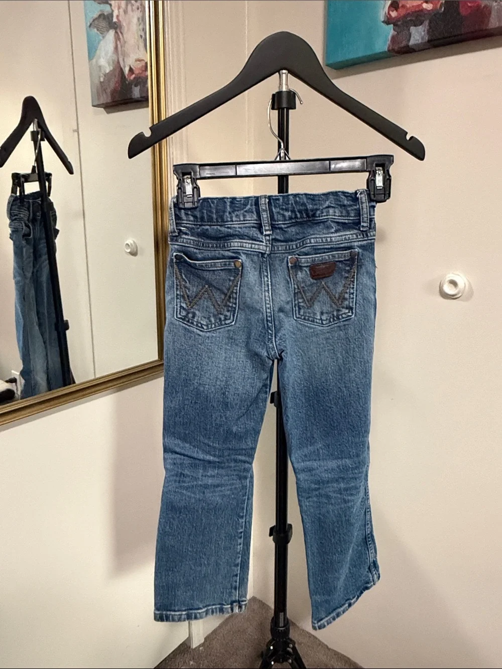 Kids Blue Straight-Leg Jeans - 7 REG